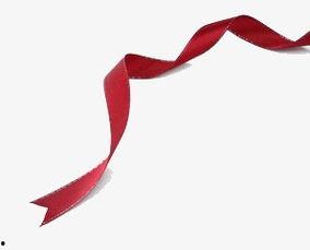 飘动的红丝带,传递爱与关怀的温暖象征